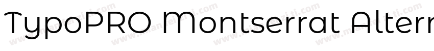 TypoPRO Montserrat Alternates Blac字体转换